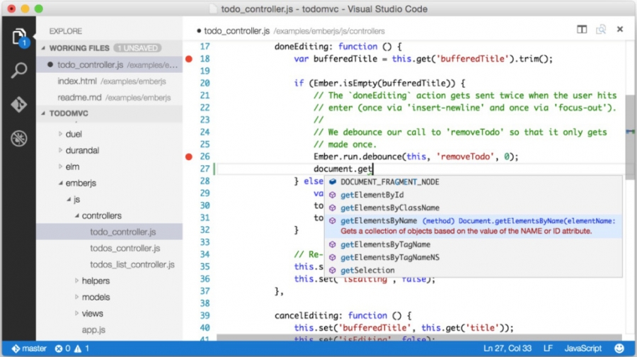 Visual Studio Code редакторы